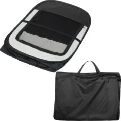 Dailyibed Opvouwbare Puppyren - Zwart - 115x115x58 Cm - Incl. Draagtas - Incl. Voederbak -Hondenartikelen Serie Winkel 1198x1200 31