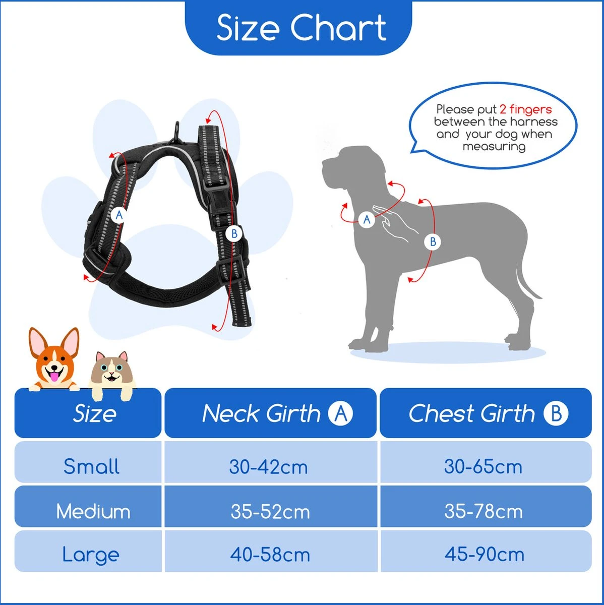 Nobleza 42ZHW - Hondenharnas - Hondentuigje - Anti Trek - S - Zwart 8 Nobleza 42ZHW - Hondenharnas - Hondentuigje - Anti Trek - S - Zwart - Afbeelding 6