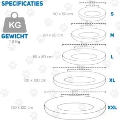 Pawzle Hondenmand - Donut Hondenkussen - Kattenmand - Bed Voor Honden & Katten - Wasbaar - 50cm - Zwart 17 Pawzle Hondenmand - Donut Hondenkussen - Kattenmand - Bed Voor Honden & Katten - Wasbaar - 50cm - Zwart -Hondenartikelen Serie Winkel 1199x1200 16