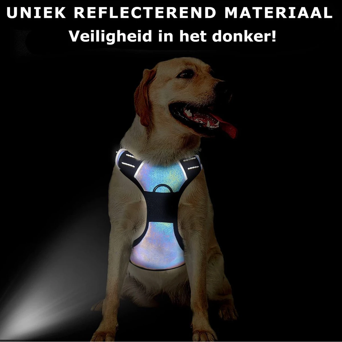 Mister Mill Hondentuigje 2x Klikgesp Maat M Grijs - Anti-Trek Tuig Hondenharnas - Y Tuig Hond Reflecterend 8 Mister Mill Hondentuigje 2x Klikgesp Maat M Grijs - Anti-Trek Tuig Hondenharnas - Y Tuig Hond Reflecterend - Afbeelding 6
