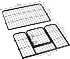 Merkloos Topmast Premium Puppyren - 80 Cm Hoog - 640 Cm Omtrek - Hondenren - Hondenhok - Antraciet 13 Merkloos Topmast Premium Puppyren - 80 Cm Hoog - 640 Cm Omtrek - Hondenren - Hondenhok - Antraciet -Hondenartikelen Serie Winkel 1200x1002 1