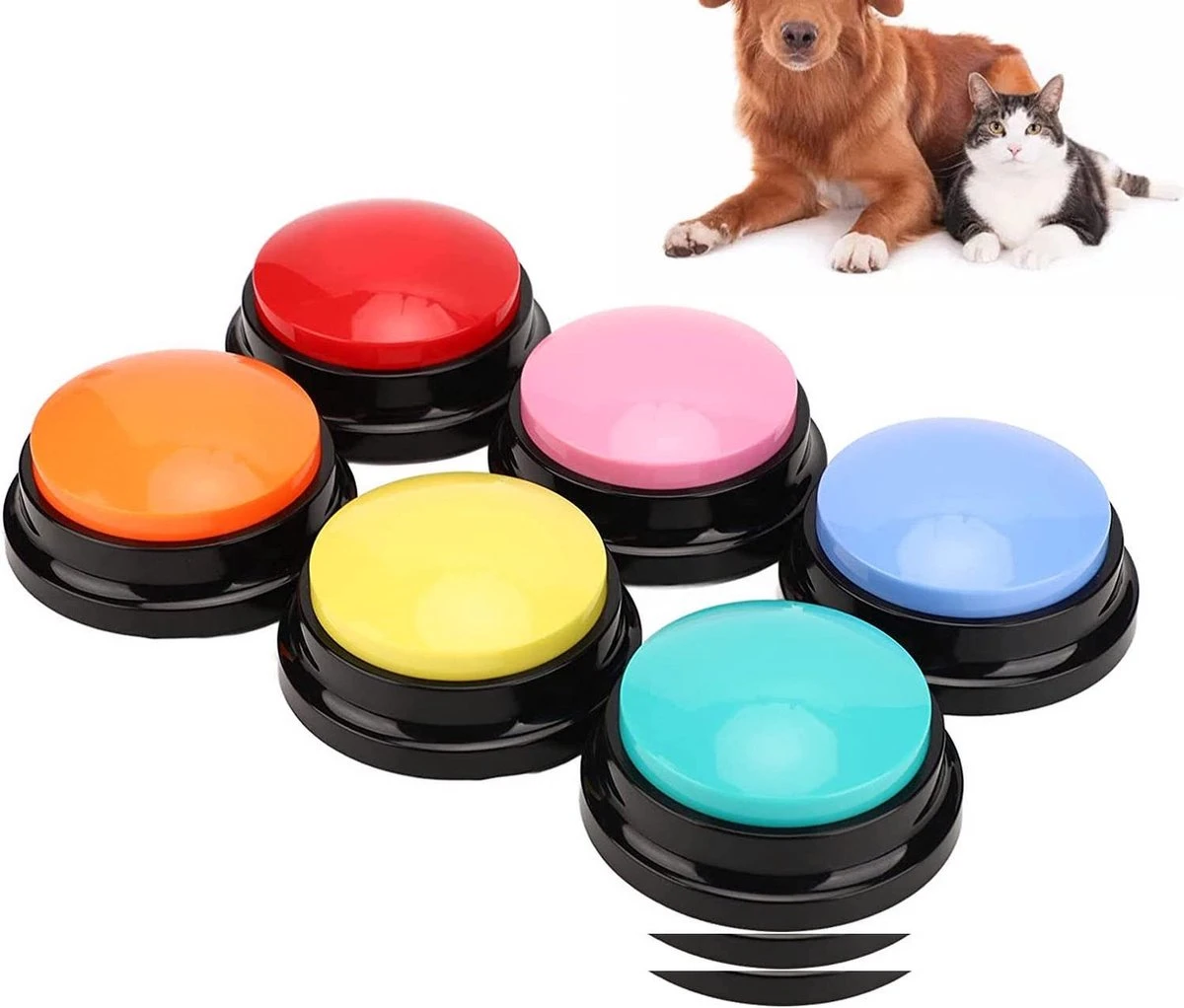 Marinjoc - Honden Praatknop - 1 Stuks Praatknop - Roze - Honden Training - Honden Knop Inspreekbaar - Soundbutton Met Geluid - Kerst - Schoen Cadeautje - Sinterklaas - Opneembare Knop - Honden Speelgoed - Huisdier - Gezelschapspel - 1 Knop 3 Marinjoc - Honden Praatknop - 1 Stuks Praatknop - Roze - Honden Training - Honden Knop Inspreekbaar - Soundbutton Met Geluid - Kerst - Schoen Cadeautje - Sinterklaas - Opneembare Knop - Honden Speelgoed - Huisdier - Gezelschapspel - 1 Knop