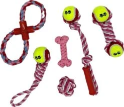 Honden Speelgoed - Puppy Speelgoed - 11 Stuks - Roze - 1 Speeltje Gratis - Honden Knuffel - Trektouw - Honden Speeltjes -Hondenartikelen Serie Winkel 1200x1033 1