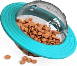 Merkloos Hondenspeeltje UFO Blauw Geschikt Voor Puppy's Tot En Met Grote Honden - Honden Speelgoed - Anti Bijt Speelgoed - Voerbal - Honden Speelgoed Intelligentie - Bijtspeelgoed - Interactieve Hond - Hondenspeeltjes - Traingsbal - Sterk Materiaal - Blauw -Hondenartikelen Serie Winkel 1200x1037 6