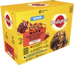 Pedigree Senior In Gelei Honden Natvoer - Vlees En Gevogelte In Gelei - 48 X 100 Gr -Hondenartikelen Serie Winkel 1200x1048