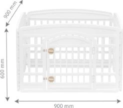 Iris Ohyama Puppy Ren CI-604E - Kunststof - Beige/Wit -Hondenartikelen Serie Winkel 1200x1048 4