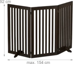 Relaxdays Veiligheidshekje Hout - 92 Cm Hoog - Hondenhek - Inklapbaar - Bruin - 3 Panelen 15 Relaxdays Veiligheidshekje Hout - 92 Cm Hoog - Hondenhek - Inklapbaar - Bruin - 3 Panelen -Hondenartikelen Serie Winkel 1200x1052 3