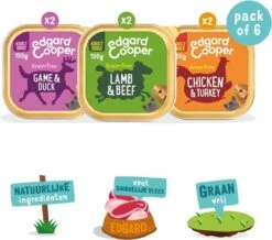 Merkloos Edgard & Cooper Hondenvoer Multipack Kip - Wild - Lam 6 X 100 Gr 15 Merkloos Edgard & Cooper Hondenvoer Multipack Kip - Wild - Lam 6 X 100 Gr -Hondenartikelen Serie Winkel 1200x1058