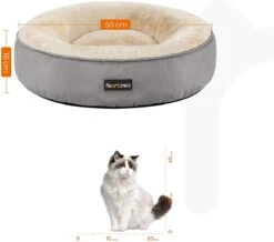 Hoppa! Hondenbed, Kattenbed, Donut, Ø 50 Cm, Lichtgrijs -Hondenartikelen Serie Winkel 1200x1061 1