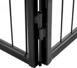 Transformeerbare Hondenren - Dieromheining Van 60 Cm Hoog En 210 Cm Diagonaal - Zwart 15 Transformeerbare Hondenren - Dieromheining Van 60 Cm Hoog En 210 Cm Diagonaal - Zwart -Hondenartikelen Serie Winkel 1200x1061 7