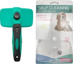 ElegaPet Hondenborstel Groen - Hondenhaar Verwijderen - Kat En Hondenkam - Slickerborstel Hond En Kat - Groomer - Ondervacht Kam Hond - Borstel Hond - Hondenborstel Langharig En Kortharig - Slickerborstel - Anti Klit/Knopen/Huidschilfers -Hondenartikelen Serie Winkel 1200x1062 2