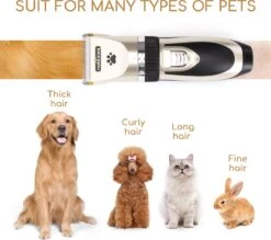 Nobleza B78 - Dieren Tondeuse Set - 4 Opzetkammen - Voor Huisdieren Katten & Honden - Draadloos -Hondenartikelen Serie Winkel 1200x1062 3