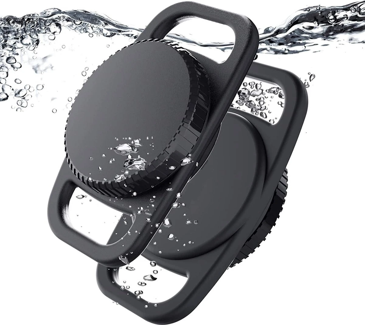 Merkloos Waterdichte Airtag Halsbandhouder (2-pack) Voor Apple AirTag, Plastic En Siliconen Halsbandhoes Anti-verloren Luchttag-hoeshouder Voor Kat Hond GPS-tracker (zwart) 8 Merkloos Waterdichte Airtag Halsbandhouder (2-pack) Voor Apple AirTag, Plastic En Siliconen Halsbandhoes Anti-verloren Luchttag-hoeshouder Voor Kat Hond GPS-tracker (zwart) - Afbeelding 6