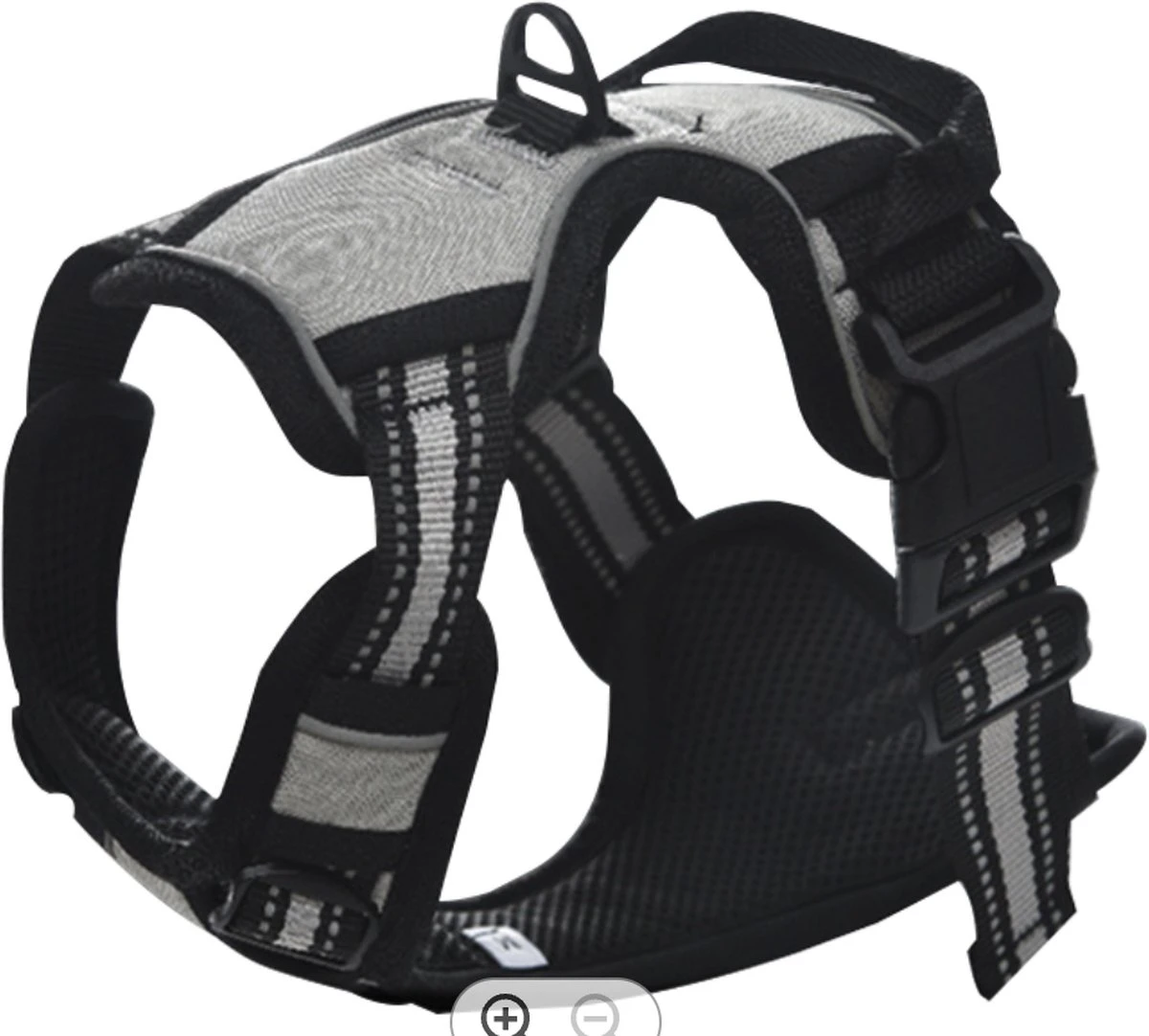 Mister Mill Hondentuigje 2x Klikgesp Maat M Grijs - Anti-Trek Tuig Hondenharnas - Y Tuig Hond Reflecterend 10 Mister Mill Hondentuigje 2x Klikgesp Maat M Grijs - Anti-Trek Tuig Hondenharnas - Y Tuig Hond Reflecterend - Afbeelding 8