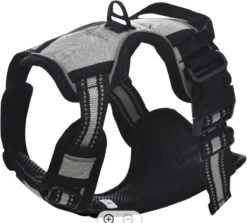 Mister Mill Hondentuigje 2x Klikgesp Maat XL Grijs - Anti-Trek Tuig Hondenharnas - Y Tuig Hond Reflecterend -Hondenartikelen Serie Winkel 1200x1082 6