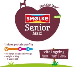 Smolke Senior Maxi - Rijst & Lam - Hondenvoer - 3 Kg 20 Smolke Senior Maxi - Rijst & Lam - Hondenvoer - 3 Kg -Hondenartikelen Serie Winkel 1200x1084