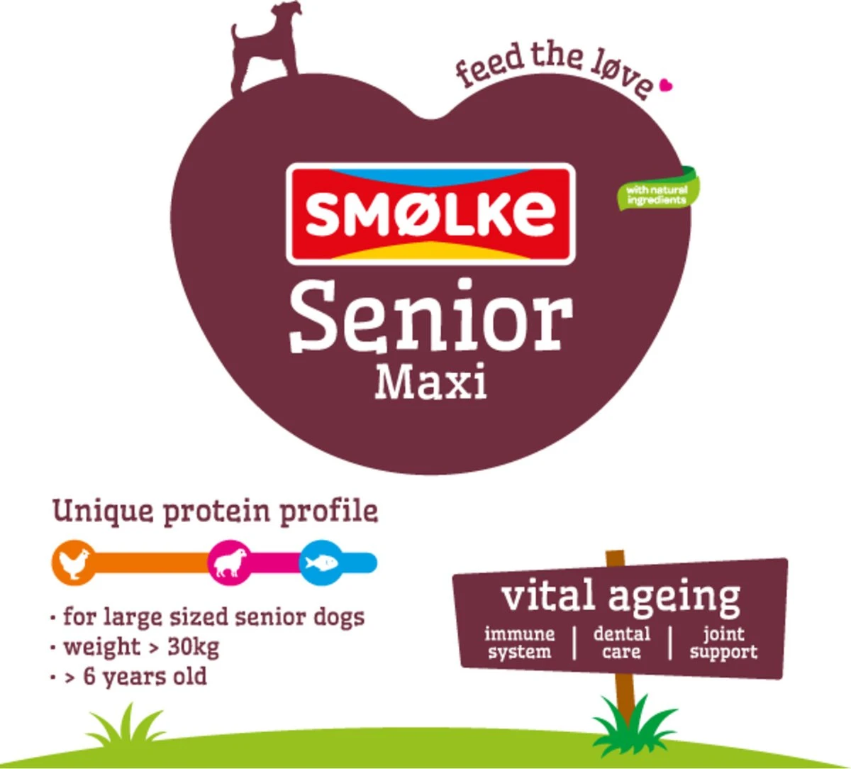 Smolke Senior Maxi - Rijst & Lam - Hondenvoer - 3 Kg 5 Smolke Senior Maxi - Rijst & Lam - Hondenvoer - 3 Kg - Afbeelding 3