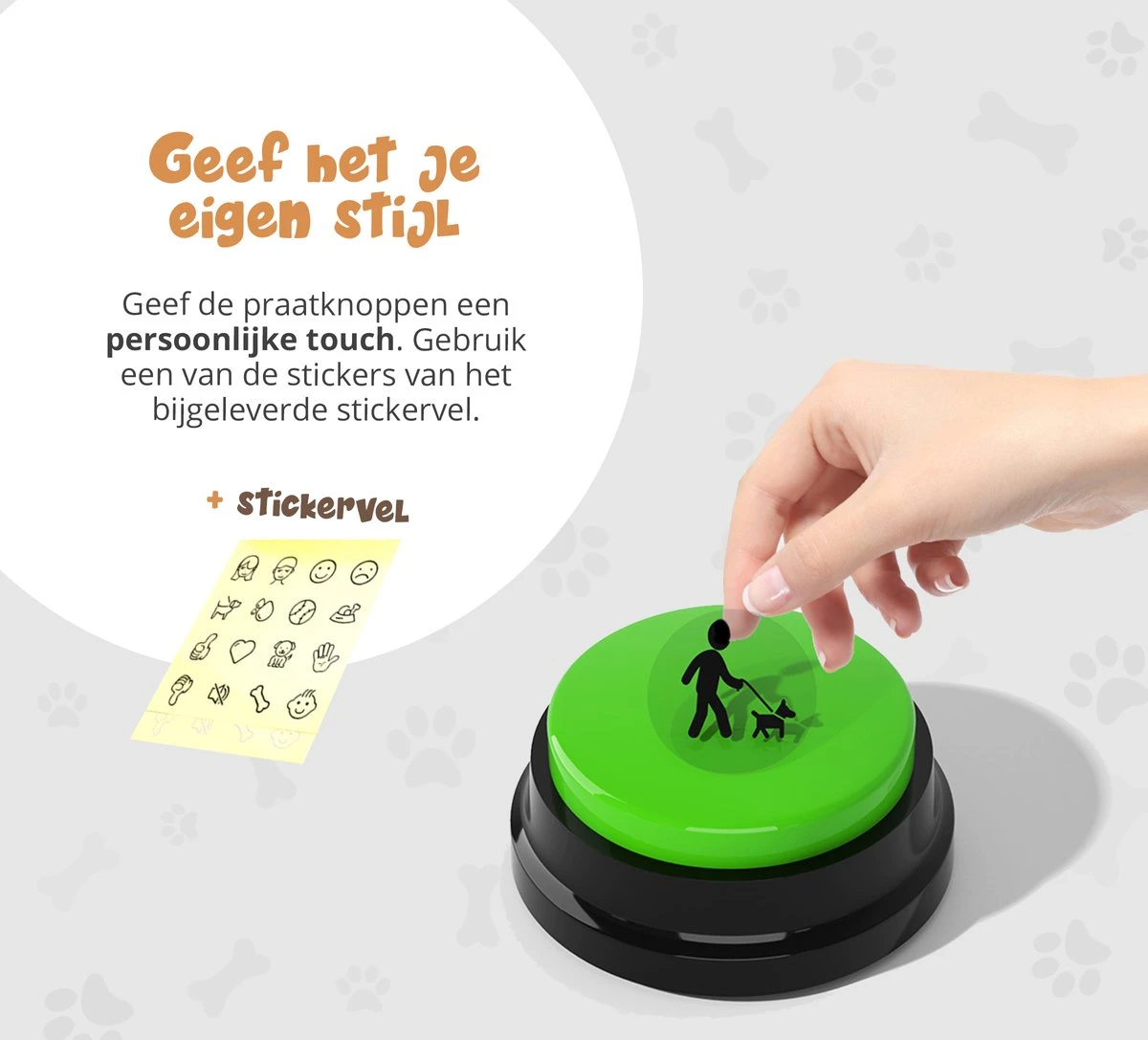 Praatknop Hond – Set Van 4 - Honden Speelgoed – Honden Training – Dogbuttons – Huisdier – Puppy Training - Hondenspeelgoed Intelligentie - Hond Opvoeden 11 Praatknop Hond – Set Van 4 - Honden Speelgoed – Honden Training – Dogbuttons – Huisdier – Puppy Training - Hondenspeelgoed Intelligentie - Hond Opvoeden - Afbeelding 9