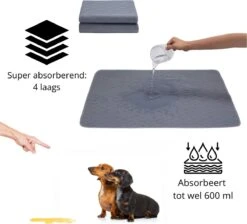 Sharon B - Puppy Training Pad - Plasmat - Beige Met Botjesprint - 80x90 Cm - Hondentoilet - Herbruikbaar - Wasbaar -Hondenartikelen Serie Winkel 1200x1087 5