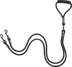 Rebel Petz - Dubbele Verstelbare Hondenriem Voor Twee Honden - Met Draaibare Sluiting En Zacht Handvat - Small En Large - Small (140 Cm Lang, Ø 8 Mm) -Hondenartikelen Serie Winkel 1200x1111 5