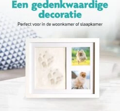 Honden Fotolijst Met Kleiafdruk - Gipsafdruk - Speelgoed Voor Dieren - Pootafdruk Hond - Puppy Speelgoed - Gipsafdruk Huisdier -Hondenartikelen Serie Winkel 1200x1113 9