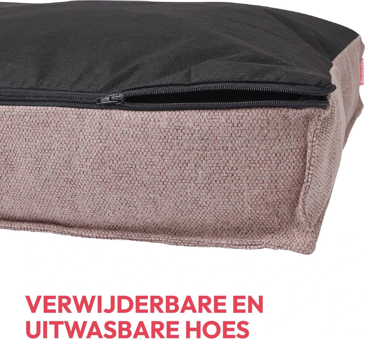 Snoozle Orthopedische Hondenmand - Zacht En Luxe Hondenkussen - Hondenbed - Wasbaar - Hondenmanden - 80 X 55 Cm - Desert Pink 10 Snoozle Orthopedische Hondenmand - Zacht En Luxe Hondenkussen - Hondenbed - Wasbaar - Hondenmanden - 80 X 55 Cm - Desert Pink - Afbeelding 8