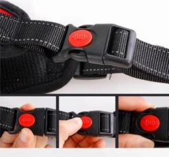 Merkloos Honden Harnas - Hondentuigje - Zwart - L - Borstomvang 63-77cm - 20-35 Kg - Anti Trek - Reflecterend -Hondenartikelen Serie Winkel 1200x1116 11