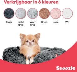 Snoozle Donut Hondenmand - Zacht En Luxe Hondenkussen - Wasbaar - Fluffy - Hondenmanden - 50cm - Grijs -Hondenartikelen Serie Winkel 1200x1118 5
