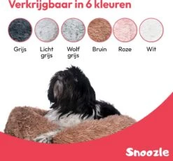 Snoozle Donut Hondenmand - Zacht En Luxe Hondenkussen - Wasbaar - Fluffy - Hondenmanden - 100cm - XXL - Dark Coffee -Hondenartikelen Serie Winkel 1200x1118 8