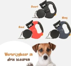 Dubbele Honden Riem – Leiband Hond – Hondenlijn – Looplijn Hond – 2 Honden – 3 Meter – Tot 12kg Per Hond – Reflecterende Lijnen – Met Zaklamp – 360° Draaien – Verstelbaar - Zwart -Hondenartikelen Serie Winkel 1200x1120 7