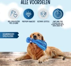 VEDIC® - Octopus Blauw Honden Knuffel - Piepspeelgoed - Geen Vulling - 32CM -Hondenartikelen Serie Winkel 1200x1121 8