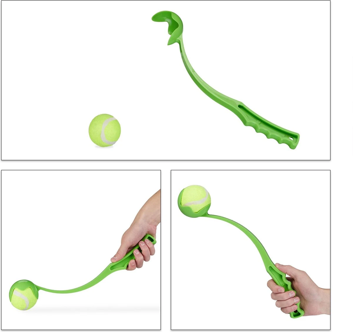 Relaxdays Ballenwerper Voor Honden - 2 Werpstokken + 5 Ballen - Ballengooier - Speelgoed 8 Relaxdays Ballenwerper Voor Honden - 2 Werpstokken + 5 Ballen - Ballengooier - Speelgoed - Afbeelding 6