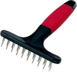 Ferplast Herderhark Dubbel - Hondenvachtborstel - 11x15.5 Cm Rood Zwart -Hondenartikelen Serie Winkel 1200x1128 6