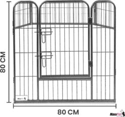 MaxxPet Puppyren - Hondenbench - Hondenren- Puppyren Met 8 Kennelpanelen - Staal -80 X 80 Cm Ø 210 Cm 12 MaxxPet Puppyren - Hondenbench - Hondenren- Puppyren Met 8 Kennelpanelen - Staal -80 X 80 Cm Ø 210 Cm -Hondenartikelen Serie Winkel 1200x1133 4