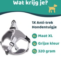 Mmoods Hondentuigje Grijs - Anti-Trek Tuig - Hondenharnas Voor Grote Honden- Reflecterende Halsband Hond - Hondenhalsband Maat L -Hondenartikelen Serie Winkel 1200x1135 18
