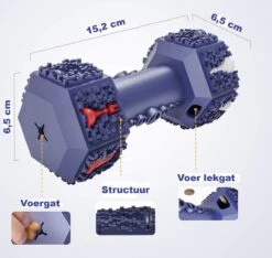 PetPetrol Honden Speelgoed -Dumbbell -Geschikt Voor Kleine En Middelgrote Honden- Tanden Schoonmaken- Kauwen- Haltervorm- Blauw- Natuurrubber Met Ananas Smaak -Hondenartikelen Serie Winkel 1200x1137 14