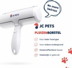 JC Pets Premium Pluizenborstel - Huisdierhaar Verwijderaar – Pluizenverwijderaar – Honden En Kattenhaar Verwijderaar - Ontpluizer - Pluizenroller -Hondenartikelen Serie Winkel 1200x1137 7