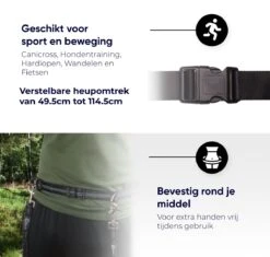 Canicross Looplijn Hond Met Heupriem Voor Hardlopen - Elastische Handsfree Hondenriem - Honden Trainingslijn - 150/210cm - Zwart -Hondenartikelen Serie Winkel 1200x1140 20