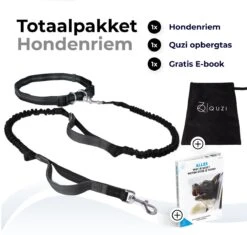 Canicross Looplijn Hond Met Heupriem Voor Hardlopen - Elastische Handsfree Hondenriem - Honden Trainingslijn - 150/210cm - Zwart -Hondenartikelen Serie Winkel 1200x1140 21