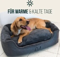Happilax Wasbaar Hondenbed Met Omkeerbaar Kussen, Hondenmand Voor Kleine Honden, S - Grijs, Puppies Of Katten -Hondenartikelen Serie Winkel 1200x1141 2