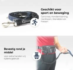 Canicross Looplijn Hond Met Heupriem Voor Hardlopen - Elastische Handsfree Hondenriem - Honden Trainingslijn - 150/200cm - Grijs -Hondenartikelen Serie Winkel 1200x1142 13