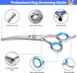 BOTC Schaar Voor Dieren - Set 5 Stuks - Zilver - Effileerscharen - Honden Scharenset - Dierenschaar - Trimscharen - Trimset -Hondenartikelen Serie Winkel 1200x1144 5