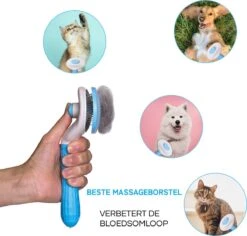 Lorell Pet Company Kattenborstel/Hondenborstel - Borstel Voor Langharig/kortharig -Hondenhaar En Kattenhaar Verwijderaar - Blauw -Hondenartikelen Serie Winkel 1200x1145 21