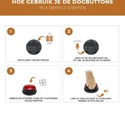 Praatknop Hond - Honden Praatknop - Dog Buttons - Hondenspeelgoed Intelligentie - Dogbuttons - Hondenspeelgoed - Praatknop Voor Honden - Honden Training -Hondenartikelen Serie Winkel 1200x1145 28