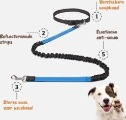Hardloopriem Hond – Honden Riem Handsfree – Hardlopen Met Hond – 160-260 Cm Blauw - Hardloopband Hond – Halsband Hond – Hondenlijn – Leiband Hond -Hondenartikelen Serie Winkel 1200x1146 51
