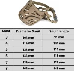 XtraSafe Muilkorf Voor Kleine Honden - Beige - Maat 4 - Verstelbaar -Hondenartikelen Serie Winkel 1200x1147 15