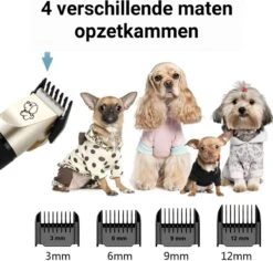Merkloos Professionele Dierentondeuse - Scheerapparaat Voor Honden En Katten - Trimmer - 4 Opzetstukken - Oplaadbaar - Draadloos - Stil - Verschillende Haar En Vachtlengtes - Haartrimmer - Hondentrimmer - Honden Trimmer - Honden Knippen - Haren Knippen -Hondenartikelen Serie Winkel 1200x1148 5