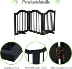 Paws & Claws - Hondenhek Deurhekje - Dog Barrier - 154,5 X 61 Cm - Opvouwbaar - Zwart 10 Paws & Claws - Hondenhek Deurhekje - Dog Barrier - 154,5 X 61 Cm - Opvouwbaar - Zwart -Hondenartikelen Serie Winkel 1200x1149 5