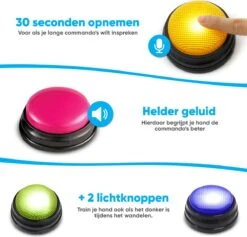 BFreshPets Praatknop Voor Honden - 6 Stuks - Dogbuttons - Hondenspeelgoed - Honden Training - Laat Uw Huisdier Spreken -Hondenartikelen Serie Winkel 1200x1150 26