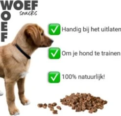 Woef Woef Snacks Hondensnacks Lams Trainers Trainingssnacks Hondensnoepjes - Gedroogd Vlees - Lam - Alle Honden En Alle Leeftijden Vanaf 2 Maanden - Geen Toevoegingen - 1300 Stuks -Hondenartikelen Serie Winkel 1200x1150 3